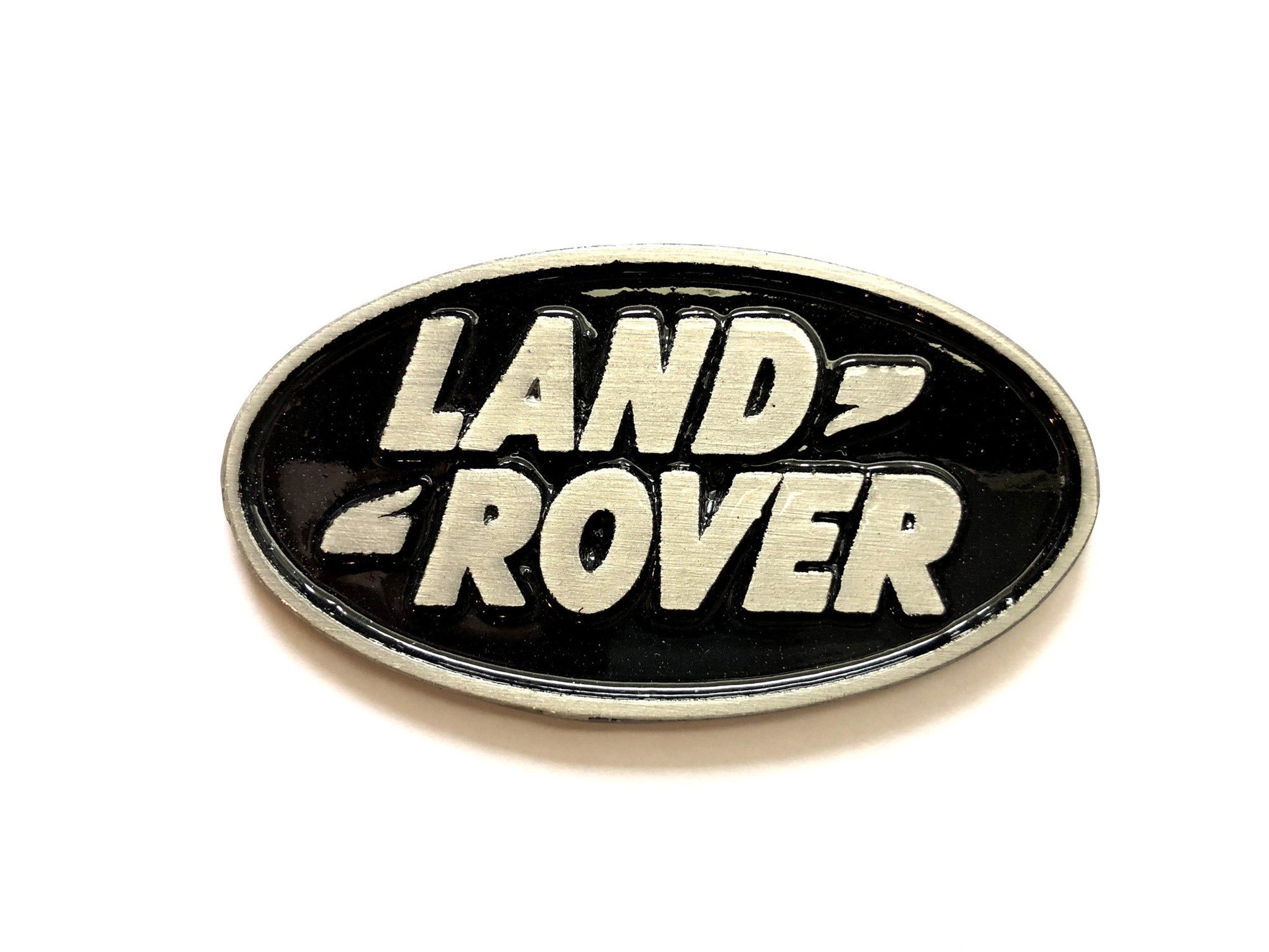 "Land Rover" Small Oval Badge (Cast Aluminum)