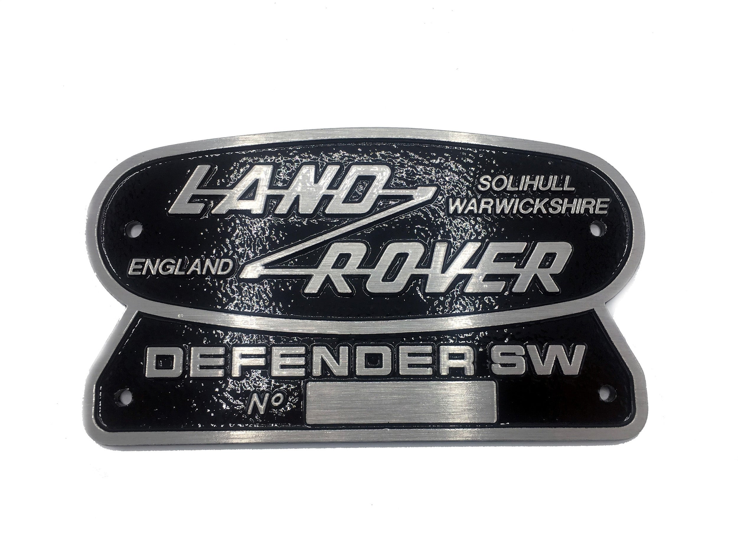 "Land Rover Station Wagon" Oval Badge (Cast Aluminum)