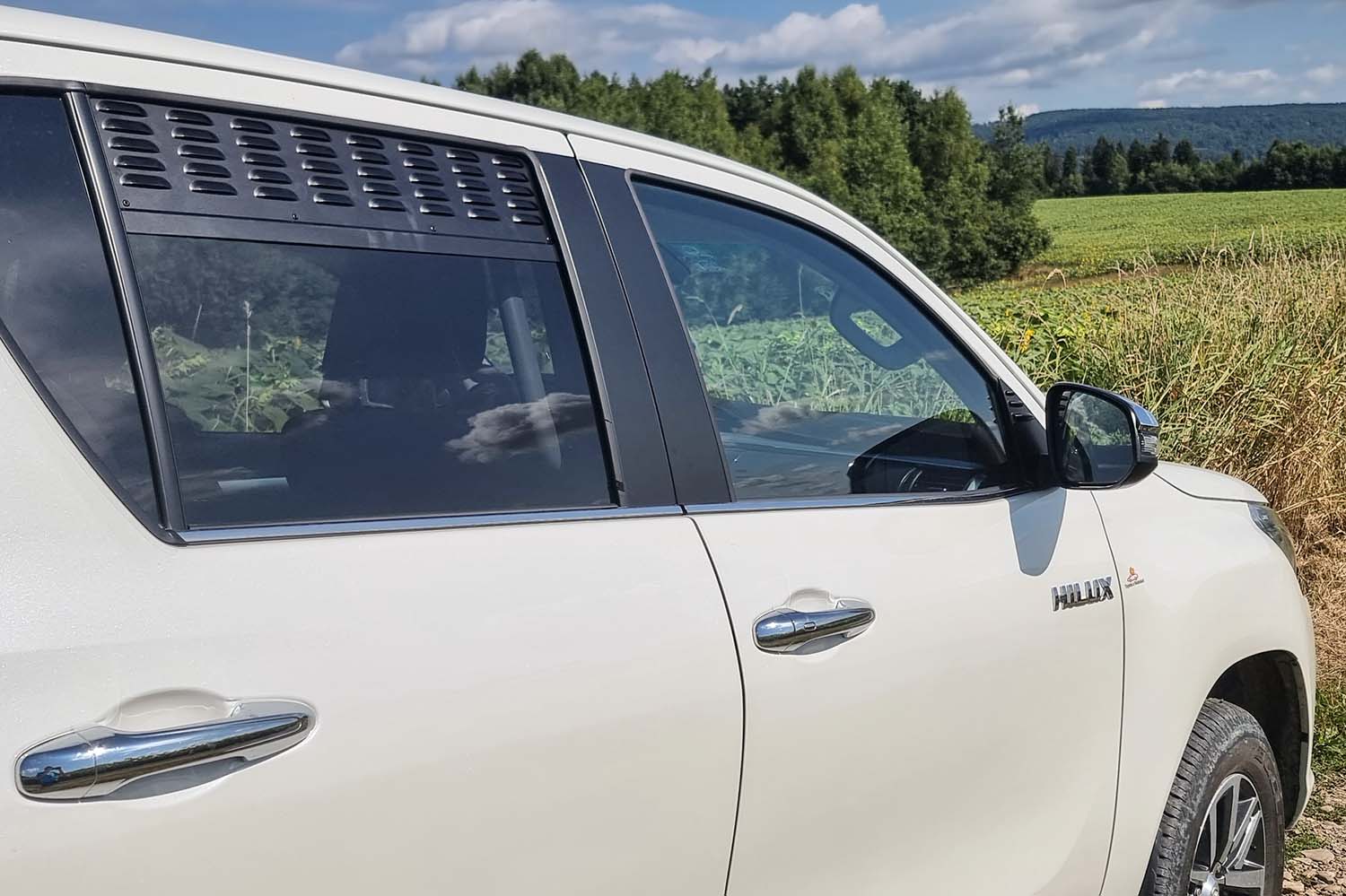 Rear Door Window Vent Screens - Toyota Hilux MY2016+ (set of 2)
