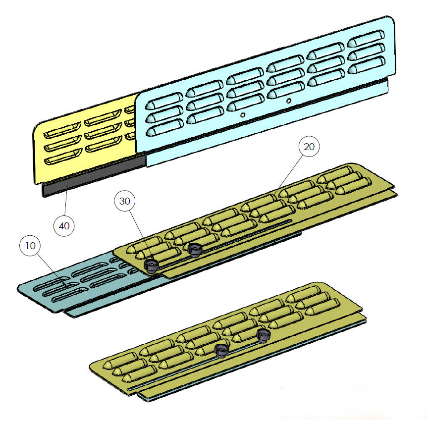 Rear Door Window Vents - universal, adjustable (set of 2)