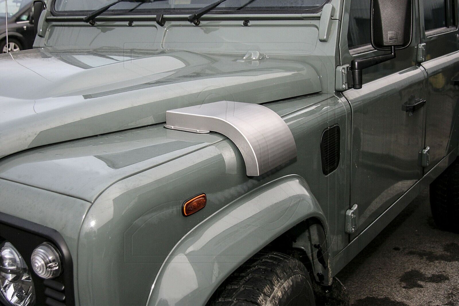 Defender Military Snow Cowl Cover - for Land Rover Defender 90/110/130 (stainless steel)