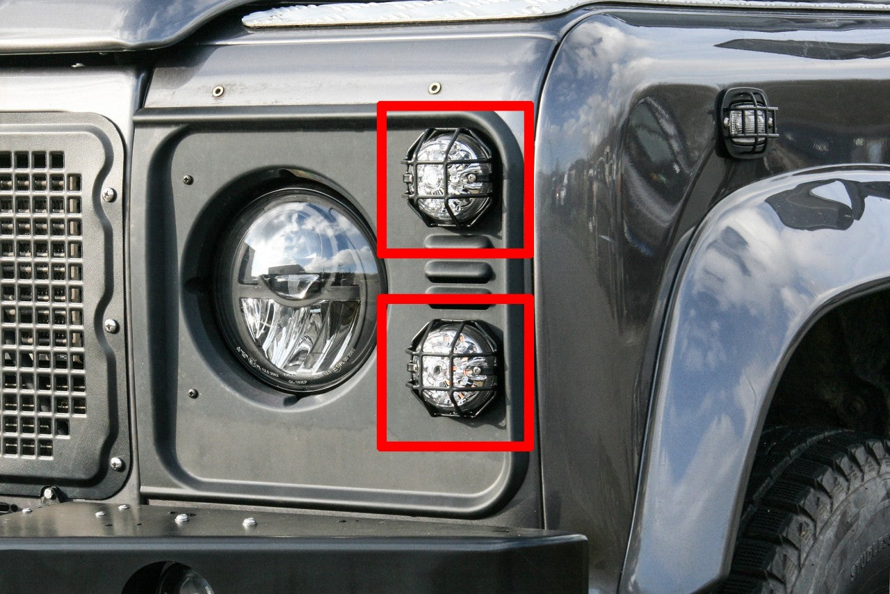 Lamp Guard/Grilles for Brake Lights/Turn Signals - for Land Rover Defe