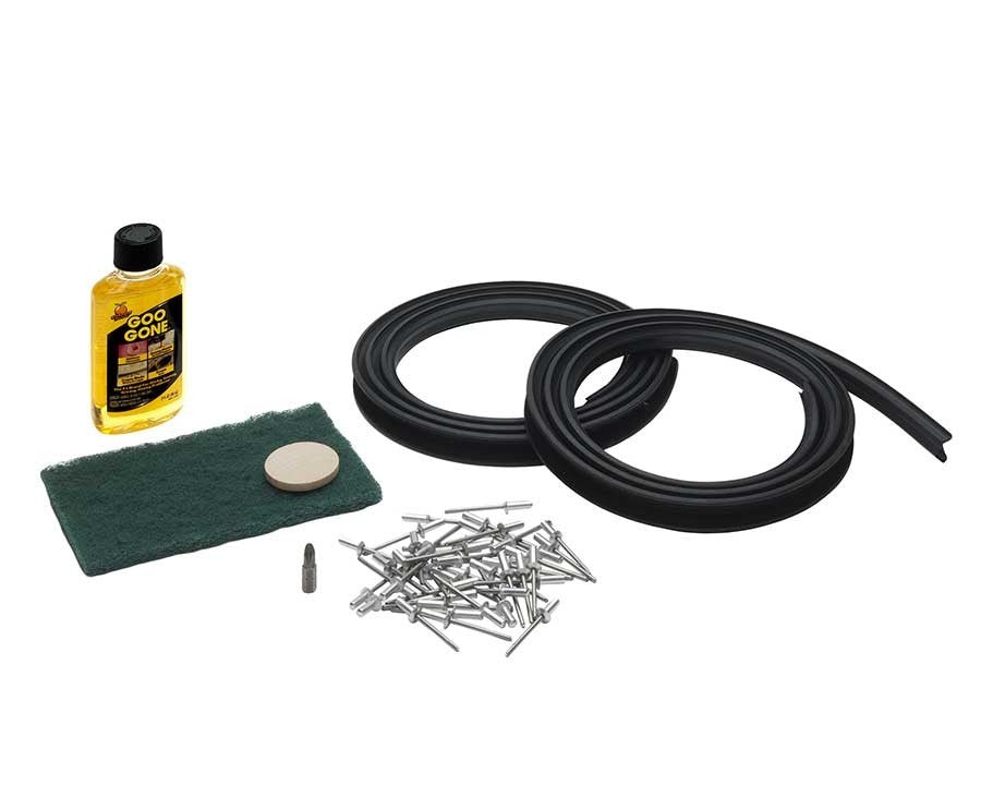 Car Window Track Anti Rattle Anti-Rattle Window Channel Kit (for Station Wagon / Rear Sliding Windo