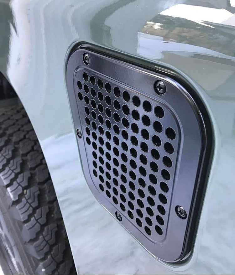 Defender Side Intake Vent Grille - for Land Rover 200Tdi/2.5TD (solid aluminum)